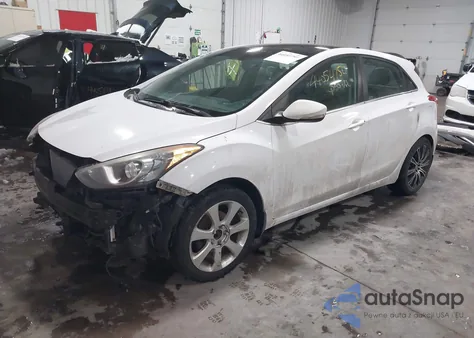 2013 Hyundai Elantra Gt z USA, uszkodzony, nr VIN KMHD35LEXDU132559